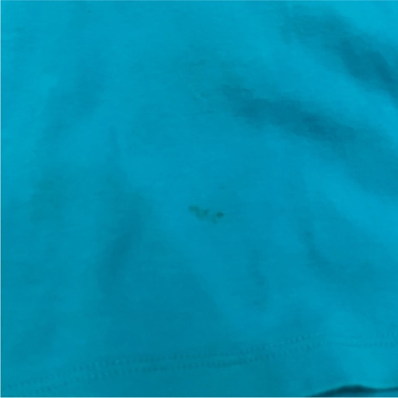 LL Bean Vneck Blue 3/4 Sleeve Shirt 3X - Picture 2 of 8